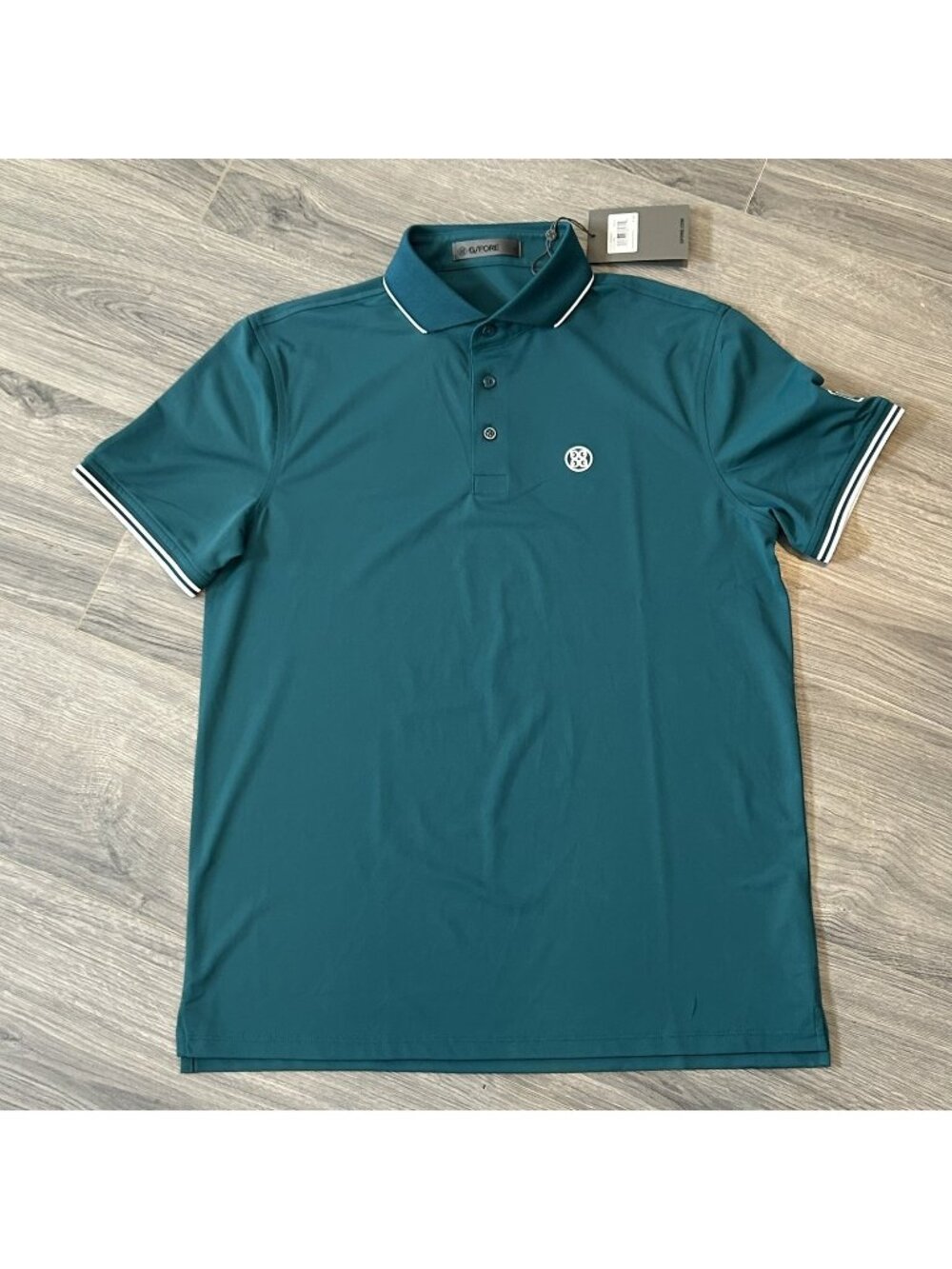 G/FORE Polo Shirt Mens M Green Manito Golf Country Club Performance Stretch